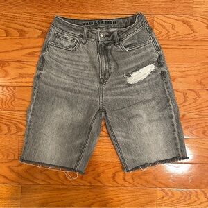 American Eagle high-waisted distressed denim shorts
